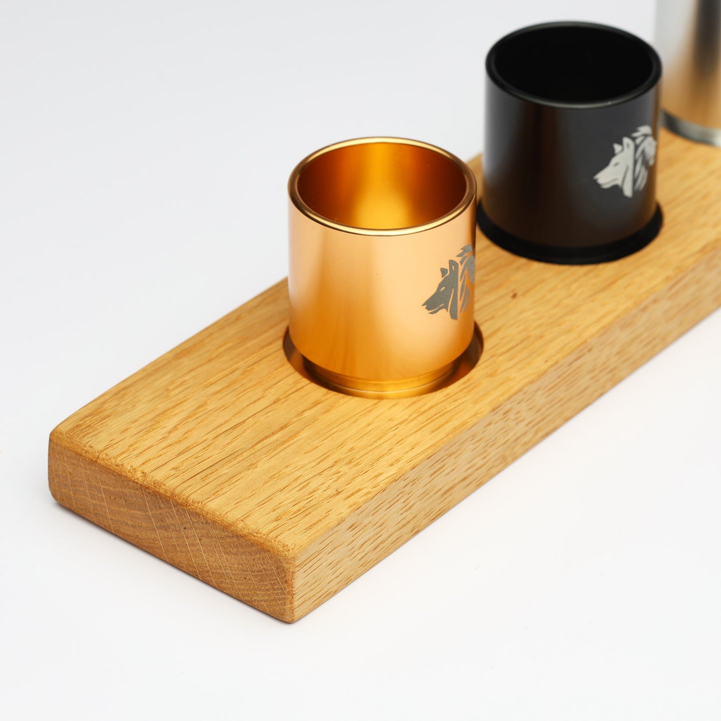 6 Shot Cups - Ash Wood Tray