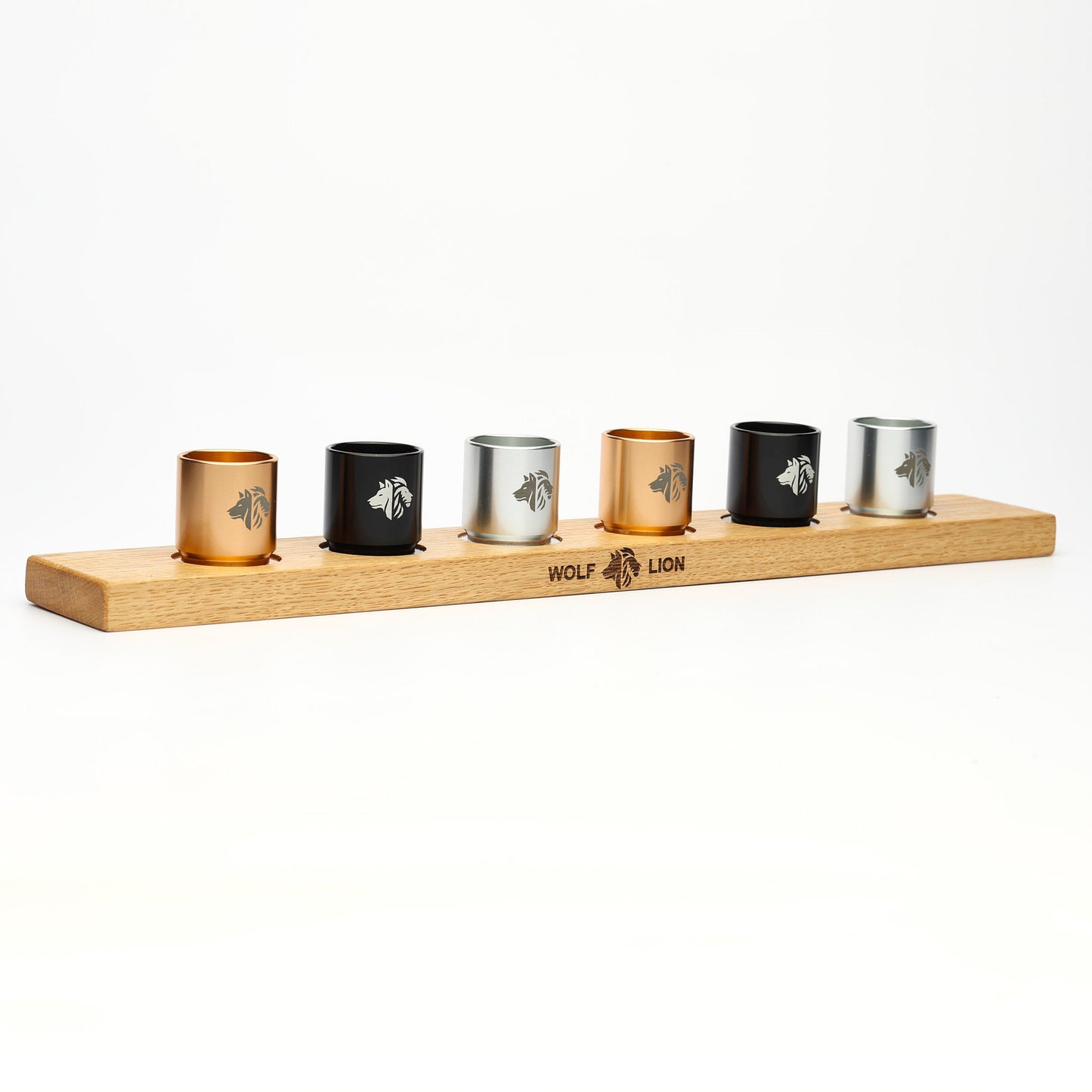 6 Shot Cups - Ash Wood Tray